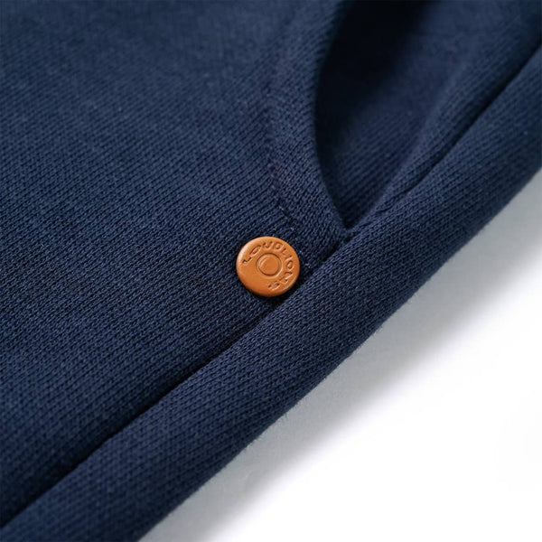 Pantalon de sport enfant bleu marine chiné 128