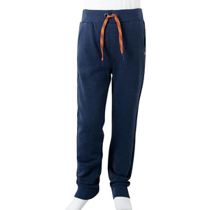 Pantalon de sport enfant bleu marine chiné 128