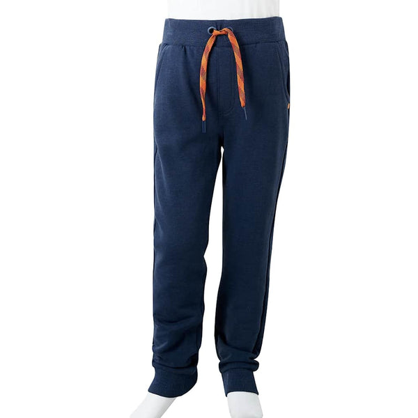 Pantalon de sport enfant bleu marine chiné 128