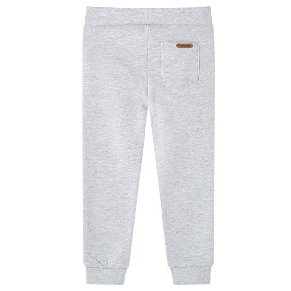 Pantalon de survêtement enfant gris chiné 92