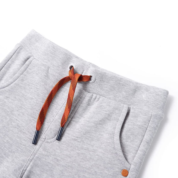 Pantalon de survêtement enfant gris chiné 92