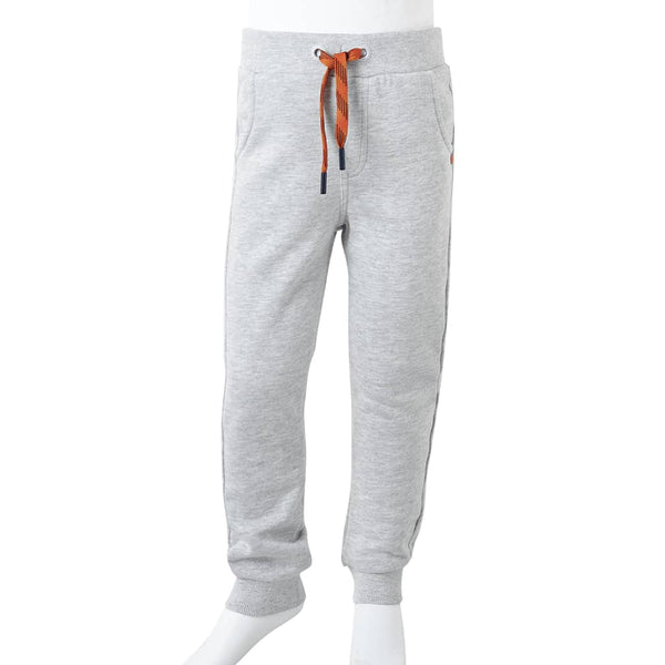 Pantalon de survêtement enfant gris chiné 92