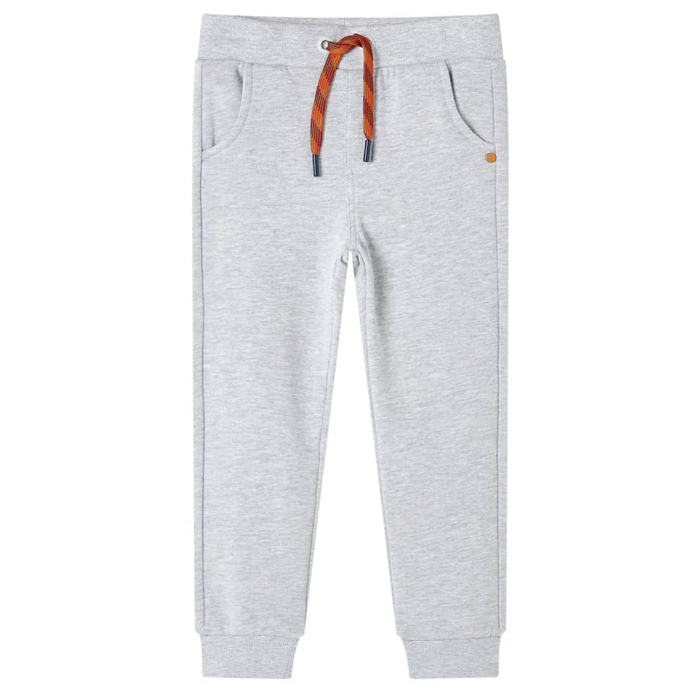 Pantalon d'entraînement enfant gris chiné 104