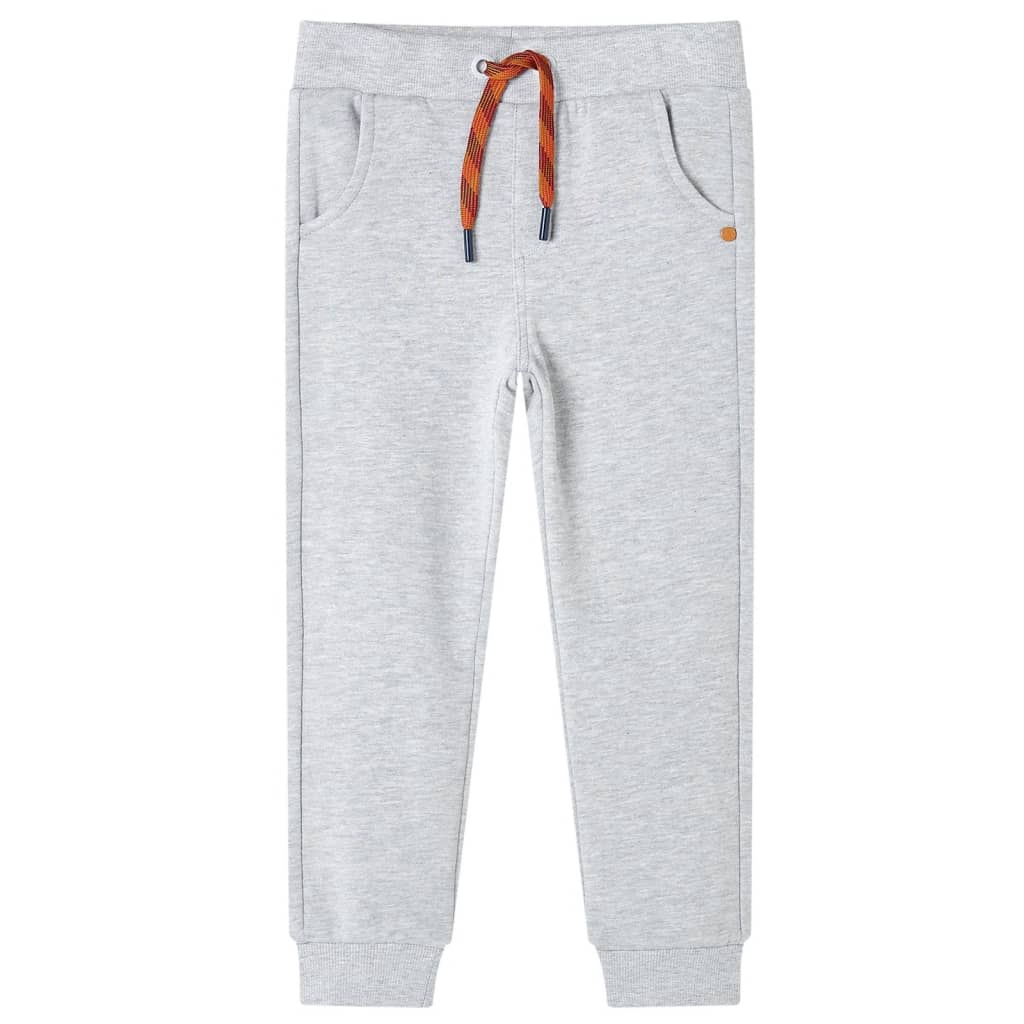 Pantalon d'entraînement enfant gris chiné 104