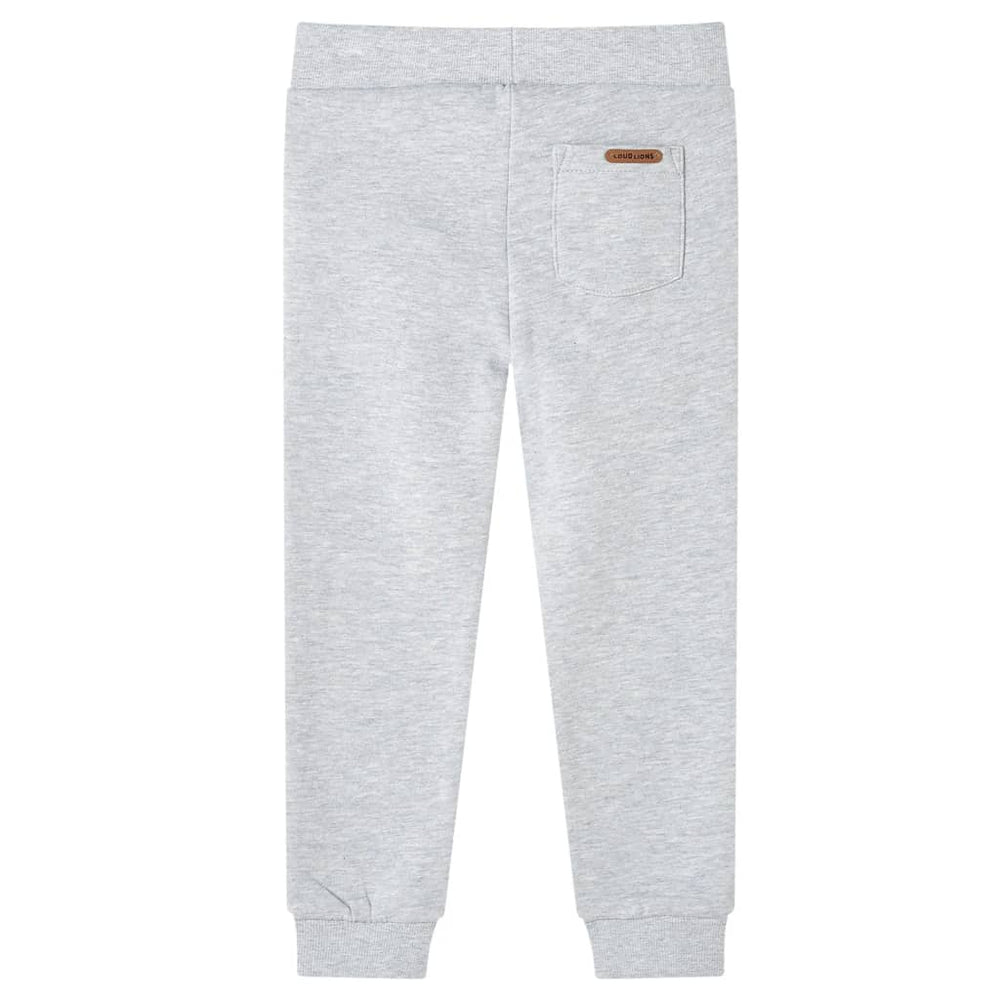 Pantalon d'entraînement enfant gris chiné 104