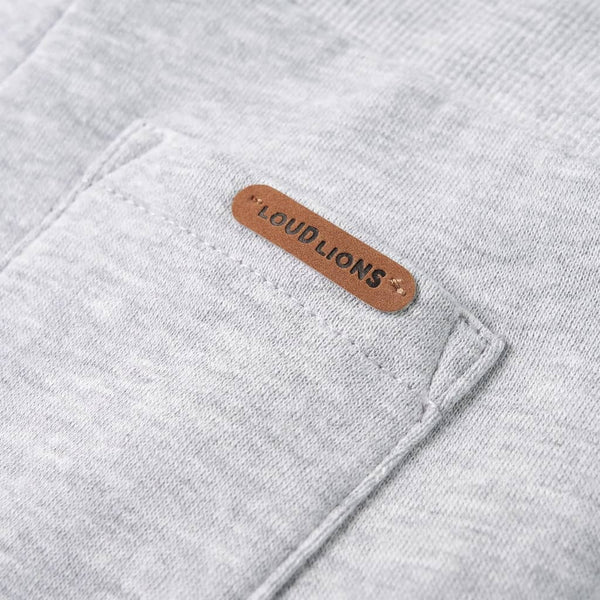Pantalon d'entraînement enfant gris chiné 104