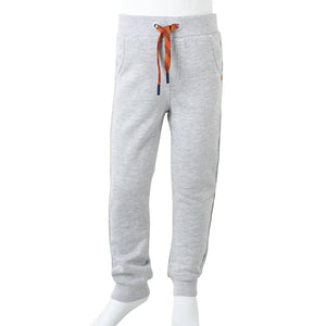 Pantalon d'entraînement enfant gris chiné 104
