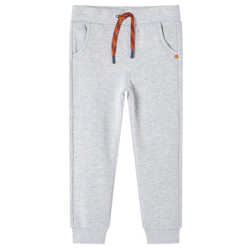 Pantalon de survêtement enfant gris chiné 140