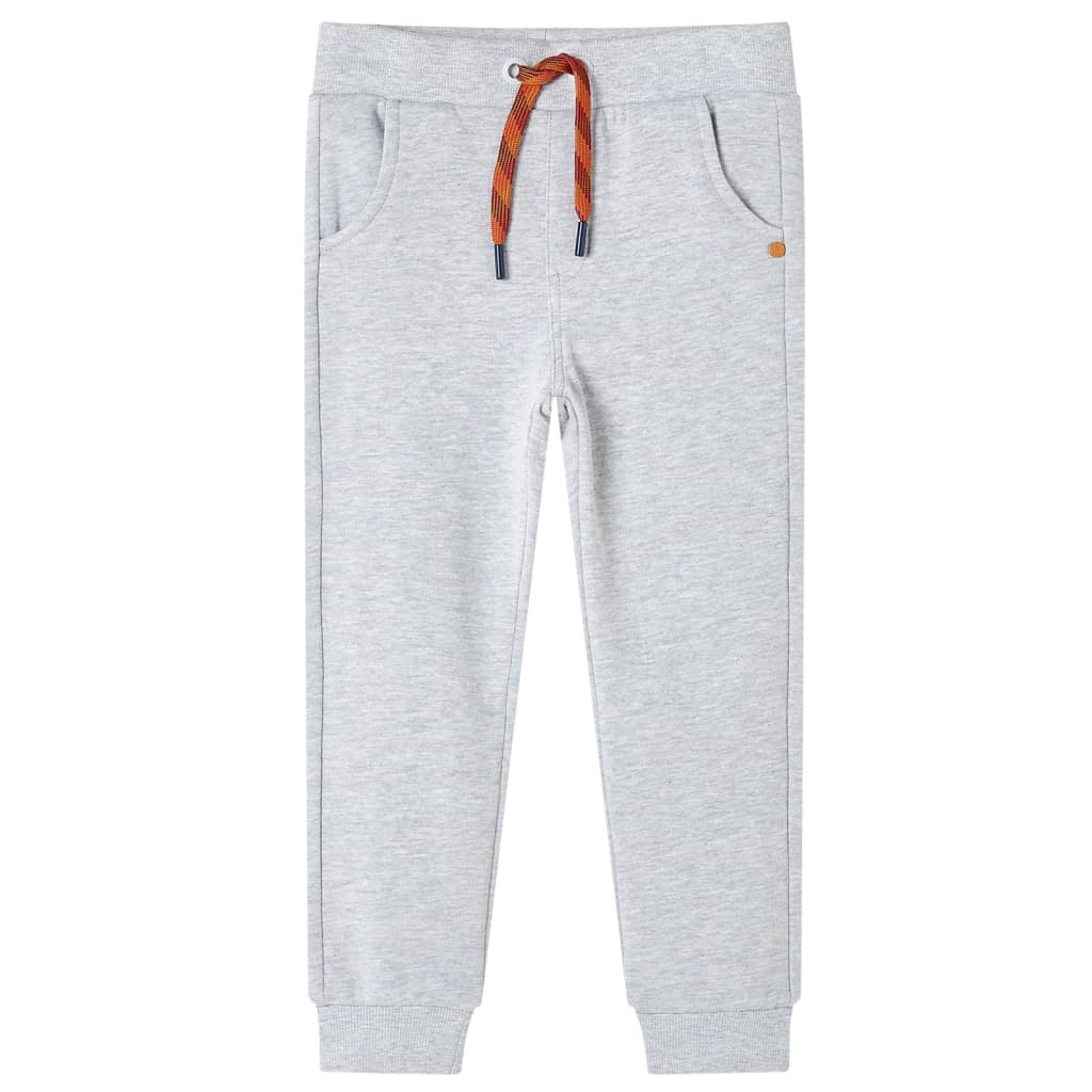 Pantalon de survêtement enfant gris chiné 140