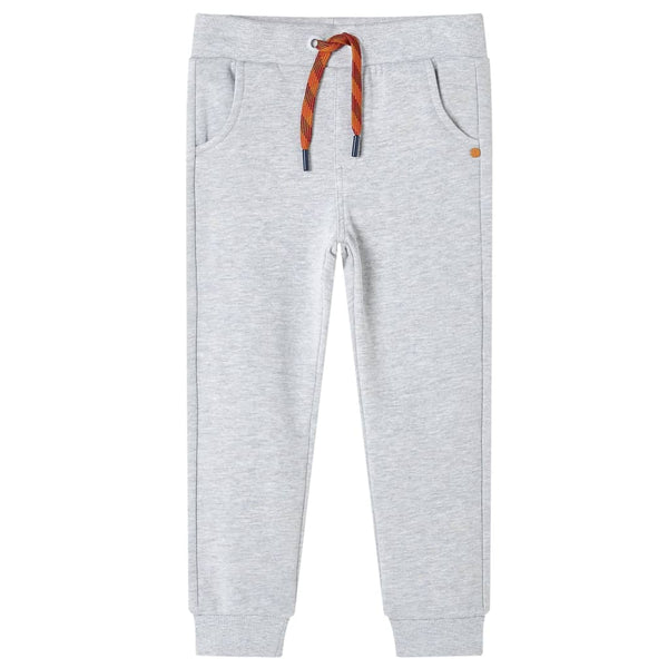 Pantalon de survêtement enfant gris chiné 140
