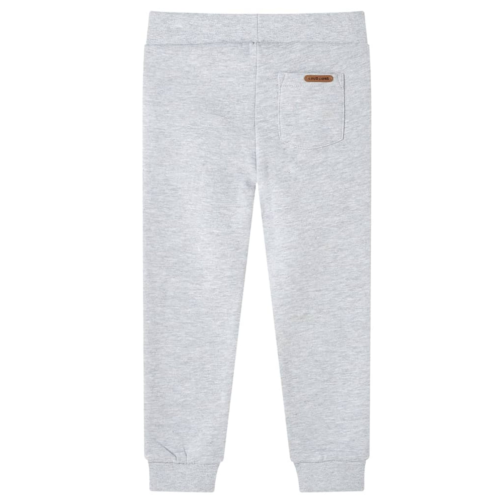 Pantalon de survêtement enfant gris chiné 140