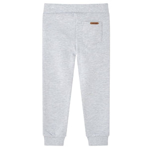 Pantalon de survêtement enfant gris chiné 140