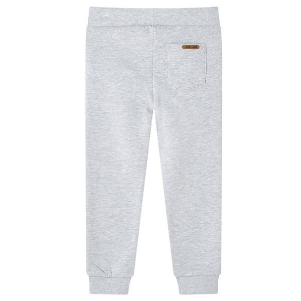 Pantalon de survêtement enfant gris chiné 140
