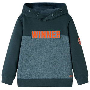Kinder-Kapuzenpullover Dunkelgrün 104