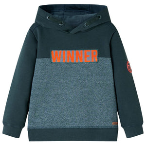 Kinder-Kapuzenpullover Dunkelgrün 116
