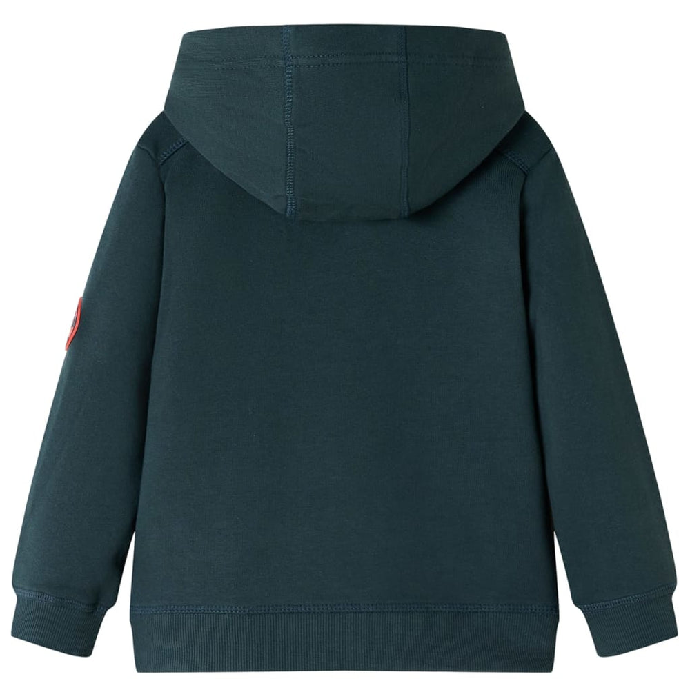 Sweat à capuche enfant Vert foncé 116