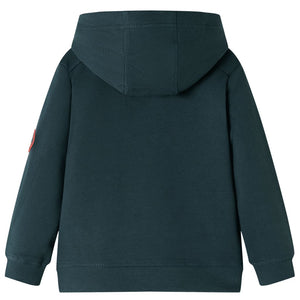 Kids' Hoodie Dark Green 128