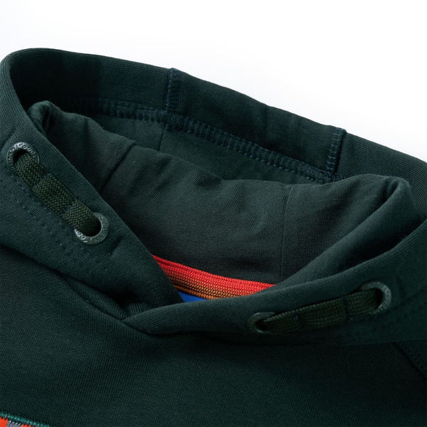 Kids' Hoodie Dark Green 140