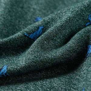 Kinder-Sweatshirt Dunkelgrün Melange 128