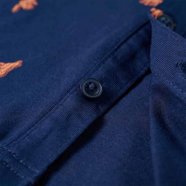 Kinderhemd Marineblau 104
