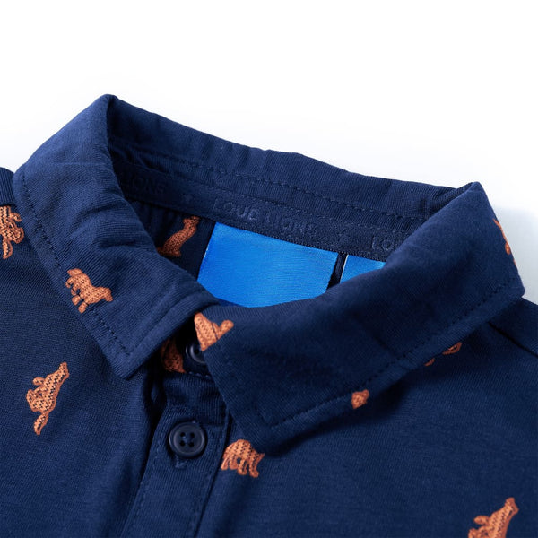 Chemise enfant bleu marine 116