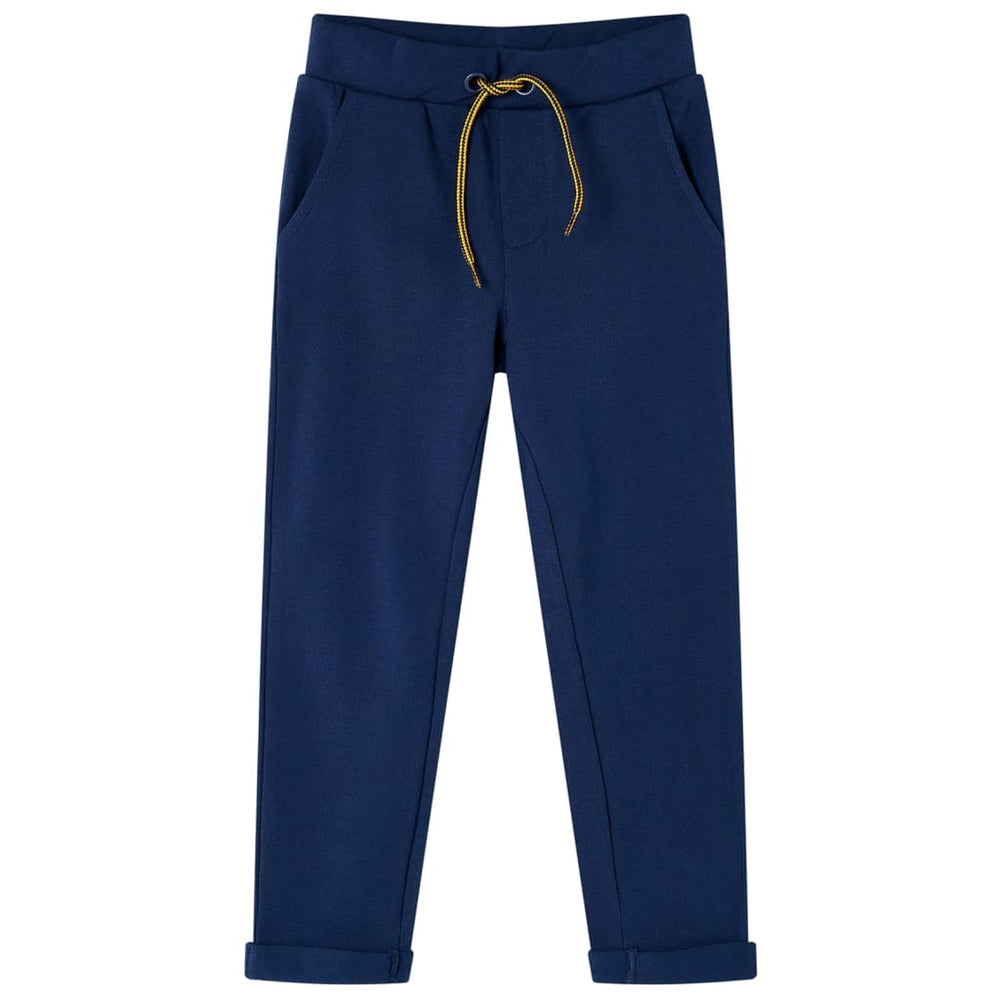 Pantalon enfant avec cordon de serrage bleu marine 104