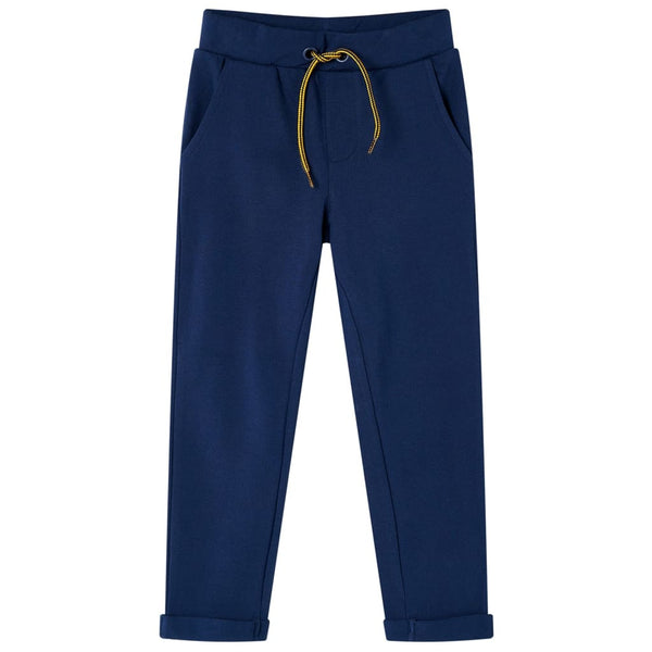Pantalon enfant avec cordon de serrage bleu marine 116