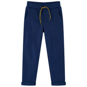 Kinderhose mit Kordelzug Marineblau 128