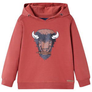 Sweat à capuche enfant Rouge foncé 104