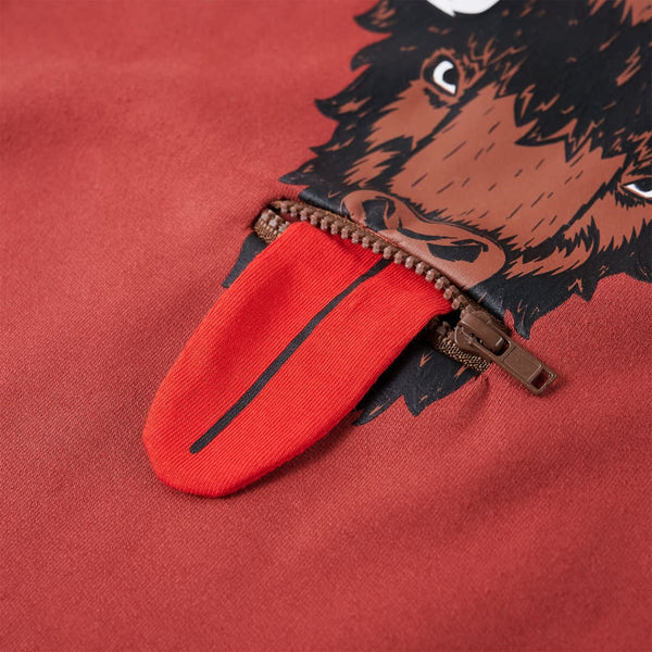 Sweat à capuche enfant Rouge foncé 104