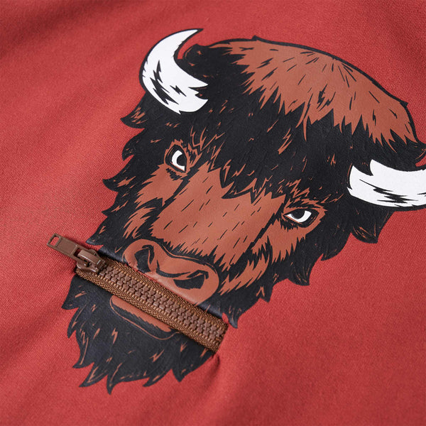 Sweat à capuche enfant Rouge foncé 128