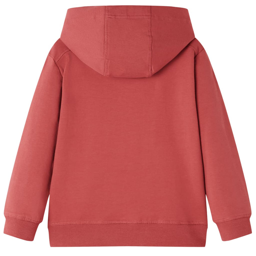 Sweat à capuche enfant Rouge foncé 140