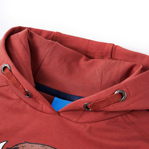 Sweat à capuche enfant Rouge foncé 140