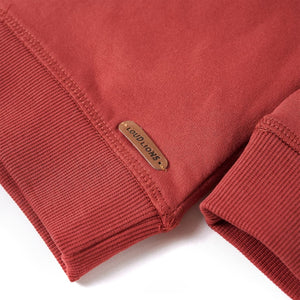Sweat à capuche enfant Rouge foncé 140