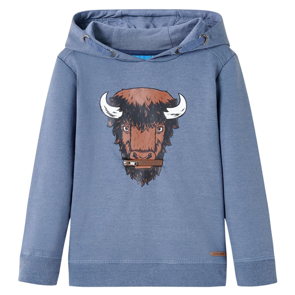 Children's Hoodie Blue Marl 104