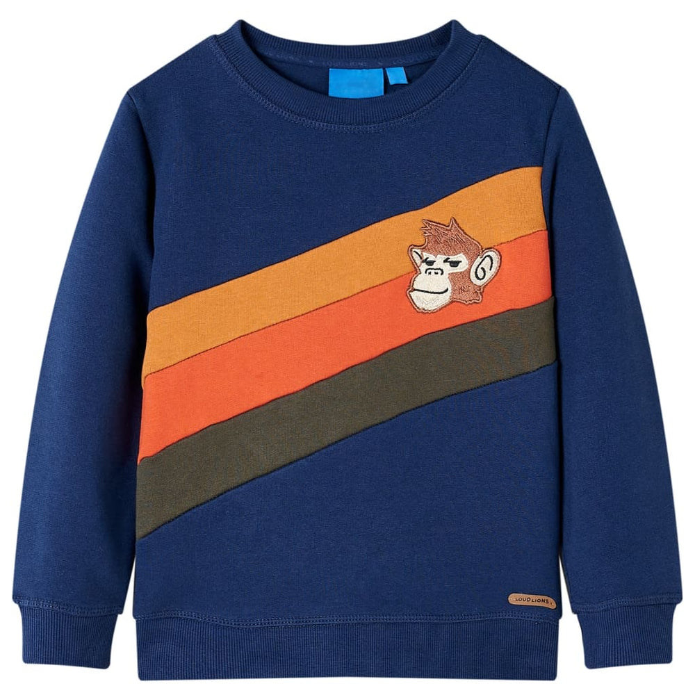 Sweatshirt enfant bleu marine 116
