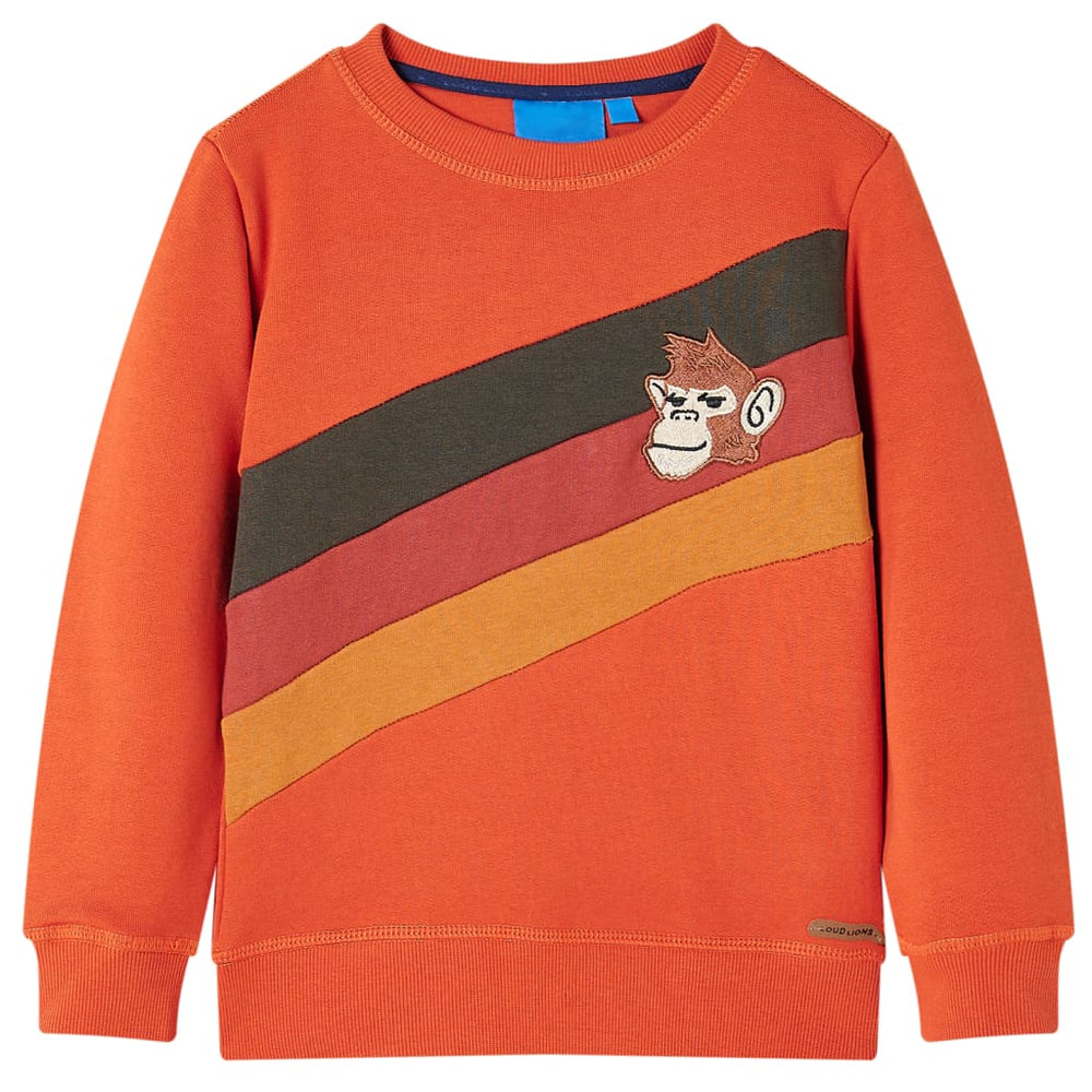 Sweat-shirt enfant orange 92
