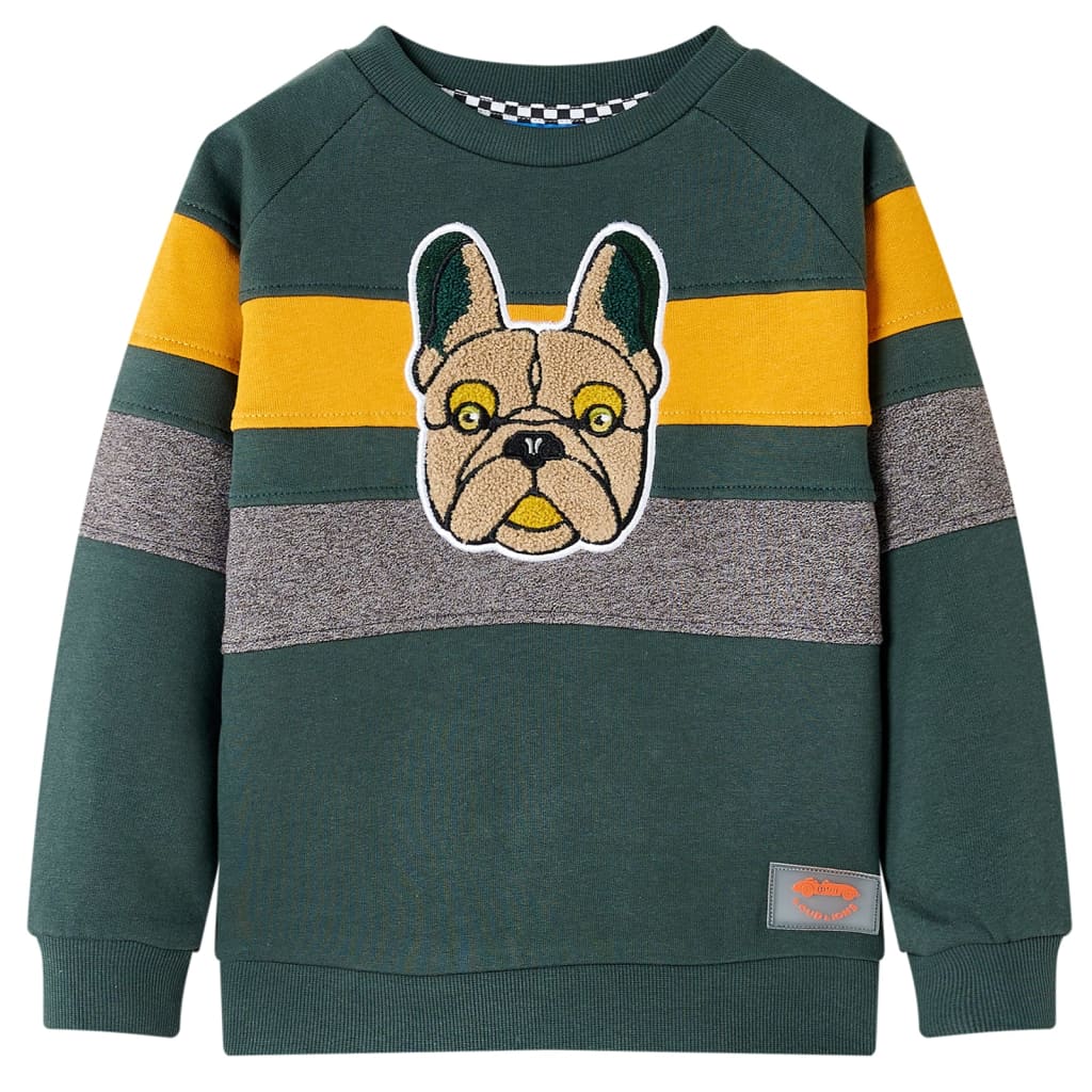 Sweat-shirt enfant vert foncé 104