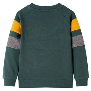 Sweat-shirt enfant vert foncé 116