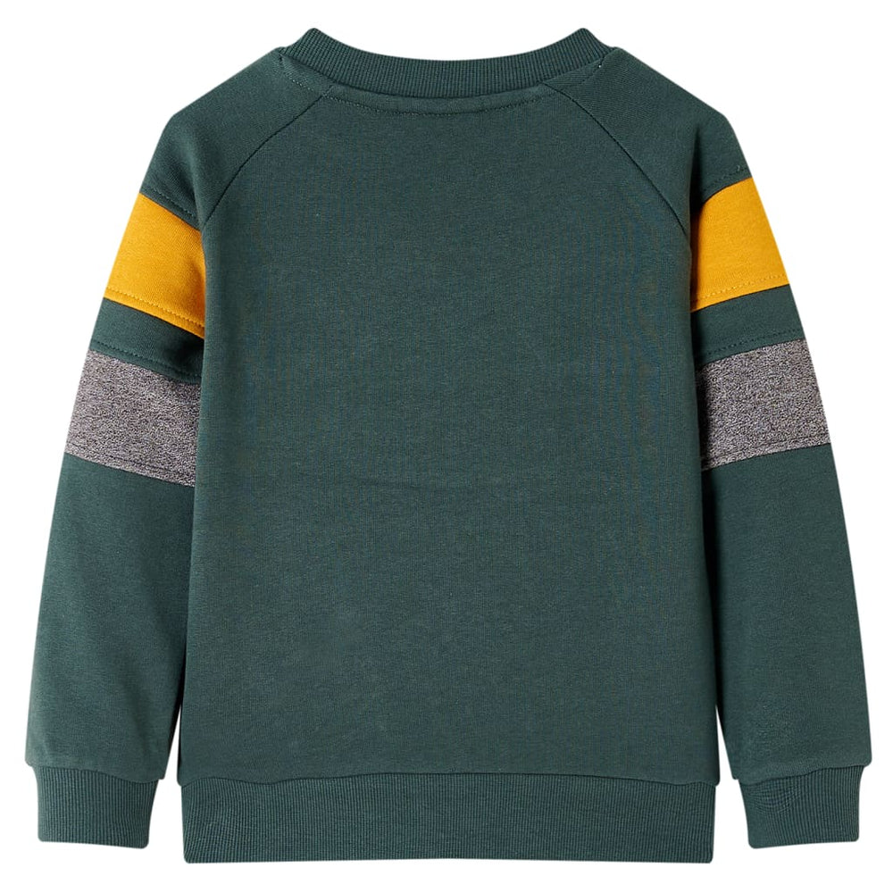 Sweat-shirt enfant vert foncé 128