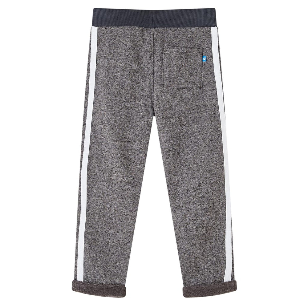 Pantalon d'entraînement enfant gris foncé chiné 140