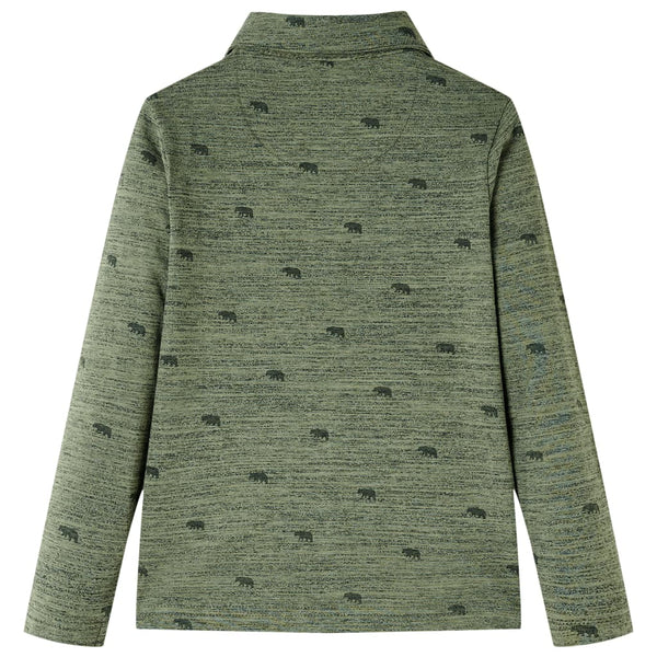 Chemise enfant kaki mélangé 104