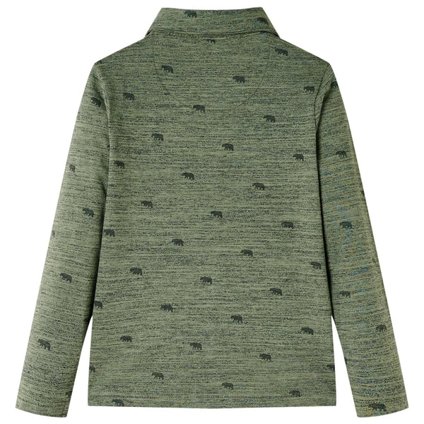 Chemise Enfant Kaki Chiné 128