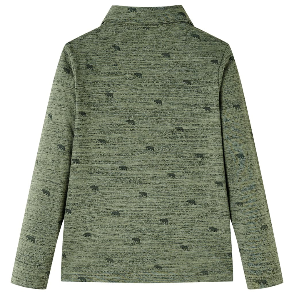 Chemise d'enfant Kaki Chiné 140