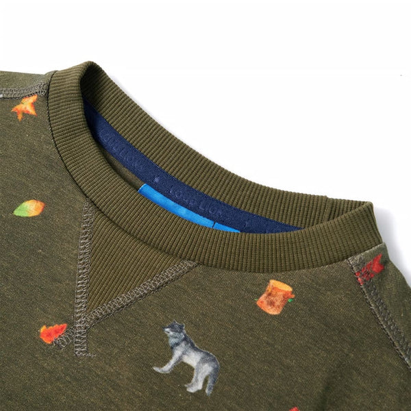 Sweat-shirt enfant Kaki 128