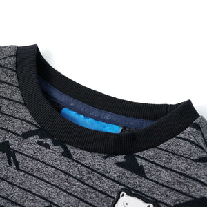 Kinder-Sweatshirt Marineblau Melange 104