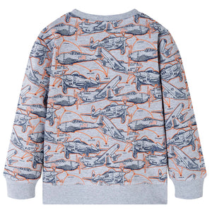 Sweatshirt Enfant Gris Chiné 116