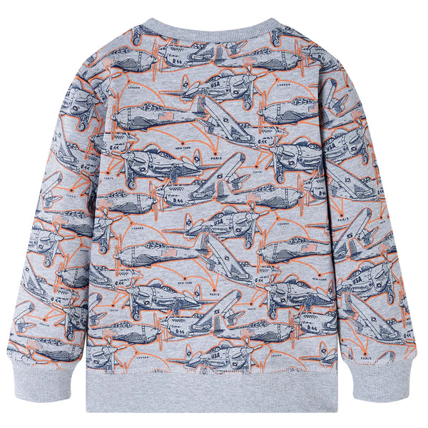 Sweatshirt Enfant Gris Chiné 116