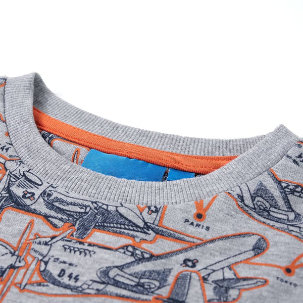 Sweatshirt Enfant Gris Chiné 116