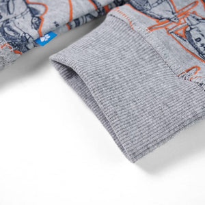 Kinder-Sweatshirt Grau Melange 128